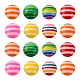 Striped Resin Cabochons CRES-R002-3-2