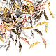 300個6色チベット風合金ビーズ  天使の翼  ミックスカラー  12x3x3mm  穴：1.5mm  50個/カラー FIND-TA0001-43-3