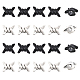CHGCRAFT 20Pcs 2Colors Thistles and Thorns Shape Alloy Large Hole Beads for DIY Necklaces Bracelet Keychain Making Handmade Crafts Sneaker Lace Accessories FIND-CA0007-56-1