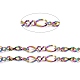 Placage ionique (ip) 304 chaînes figaro en acier inoxydable CHS-I001-09MC-01-1
