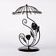 Parapluie avec fleur boucle d'oreille de fer présentoirs EDIS-N005-01-1