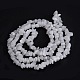 Chapelets de perles de jade blanche naturelle G-F703-02-3