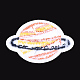 機械刺繍布地アイロンワッペン  マスクと衣装のアクセサリー  アップリケ  惑星  ダークオレンジ  50x33.5x1mm X-FIND-T030-019-3