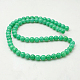 Chapelets de perles rondes en jade de Mashan naturelle G-D263-8mm-XS19-2