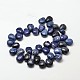 Perles en forme de goutte de sodalite naturelle G-P094-07-2