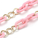 Personalized Aluminium & Acrylic Chain Necklaces NJEW-JN02911-3