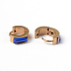 Vergoldet 304 Edelstahl-Glas-Hoop Ohrringe mit englischem Verschluss EJEW-L176-44-2