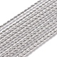 Unisex 304 acero inoxidable collares de cadena de cuerda STAS-D0002-33P-2