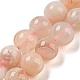 Fili di perline di fiori di ciliegio naturale agata G-K310-C07-8mm-3