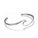 304 Stainless Steel Cuff Bangles BJEW-G611-01P-2