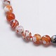 Natural Fire Agate Beads Strands G-L084-6mm-11-2
