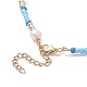 Collana di perle d'imitazione acriliche e semi di vetro per le donne NJEW-JN04278-5