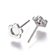 304 Stainless Steel Ear Stud Components STAS-F222-046-2