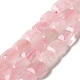 Fili di perline quarzo roso  naturale  G-C109-A19-02-1