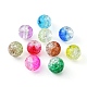 200 pièces 10 couleurs de cuisson des brins de perles de verre craquelé peintes CCG-YW0001-17-2
