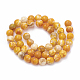 Cuentas de perlas de ágata craqueladas naturales teñidas G-T100-03G-2