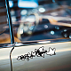 Светоотражающие виниловые наклейки на автомобиль в форме бабочки STIC-WH0022-001-7