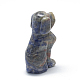 天然ソーダライトの子犬のディスプレイ装飾  3dビーグル犬  43~52x18~25x28~35mm G-S336-22D-3