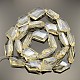 Faceted Polygon Electroplate Rainbow Plated Glass Beads Strands EGLA-P007-F010-1