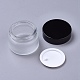 Pot de crème cosmétique en verre dépoli AJEW-WH0104-52B-2