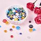 PandaHall Elite About 200 Pcs Millefiori Lampwork Glass Beads Circle Flat Round Spacer Bead Diameter 6mm 8mm 10mm 12mm for Jewelry Making Mixed Colors LK-PH0001-02-5