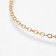 Eco-Friendly Rack Plating Brass Chain Necklaces MAK-G002-09G-FF-3