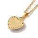Clear Cubic Zirconia Heart with Acrylic Tree Pendant Necklace & Diamond Stud Earrings SJEW-M099-03G-4