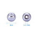 10 Farbe umweltfreundliche perlmuttfarbene runde Glasperlen HY-PH0010-01-4