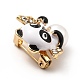 Panda mit Flügeln Emaille-Pin mit ABS-Perlen JEWB-I019-18G-4