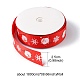 1 Roll Christmas Printed Polyester Grosgrain Ribbons OCOR-YW0001-05C-3