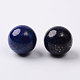 Lapislázuli naturales teñidos abalorios redondos de lapislázuli G-I174-16mm-20-2