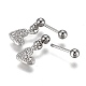 304 Stainless Steel Barbell Cartilage Earrings EJEW-H113-07P-3