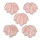 Colgantes tallados de cuarzo rosa natural G-K353-01A-1