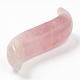 Masajeador gua sha natural en forma de s de cuarzo rosa G-B003-11-3