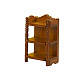 Modelo de mini estante de almacenamiento de madera PW-WG15918-01-1