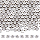 DICOSMETIC 200Pcs Round Spacer Beads 6mm Ball Beads Stainless Steel Rondelle Beads Smooth Seamless Beads Large Hole European Beads Loose Beads for Jewelry Making DIY Craft STAS-DC0015-02-1