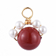 Pendentifs coquille perle PALLOY-JF00451-M-2