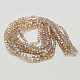 Electroplate Glass Beads Strands EGLA-D018-8x8mm-75-2