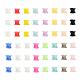 32 pièces 16 couleurs silicone paillettes minces jauges d'oreille chair tunnels bouchons FIND-YW0001-19B-2