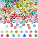 arricraft About 750 Pcs 15 Colors Transparent Acrylic Round Beads MACR-AR0001-06-1