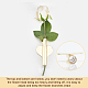 GORGECRAFT 2PCS Heart Wall Vase Tubes Metal Stick On Wall-Mounted Gold Wall Decor Dried Flowers Mini Heart Shaped Plant Holder for Bedroom Living Room Party Christmas Halloween FIND-GF0002-68-5