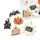 12 pièces 6 style halloween thème alliage émail pendentifs ENAM-FS0001-46-3