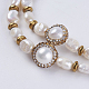Natural Freshwater Pearl Beaded Necklaces NJEW-P207-03-2