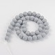 Faceted Round Shell Pearl Bead Strands BSHE-J012-10mm-02-2