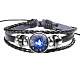 12 Konstellation Lederband Armbänder / Sternbild BJEW-P240-E06-1