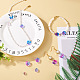 Biyun 160 pièces 8 perles de verre peintes en spray transparent de style GLAA-BY0001-01-7