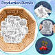 4 Sheets 11.6x8.2 Inch Stick and Stitch Embroidery Patterns DIY-WH0455-064-3