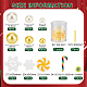 Benecreat 173 jarrón navideño relleno de perlas. DIY-BC0009-67-2