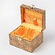 Rectángulo chinoiserie regalo embalaje cajas de joyas de madera OBOX-F002-18A-02-2