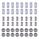 GORGECRAFT 24 Pairs 3 Styles Silicone Eyeglass Nose Pads Push In Nose Pad Upgraded Soft Silicone Air Chamber Eyeglass Nose Pads Oval Round Non-Slip Sports Vision Optical Replacement Pad Cushions Set FIND-GF0004-33-1